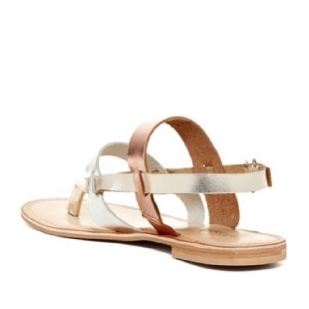 Matisse Princeville Gold Silver Sandals - Picture 2 of 9